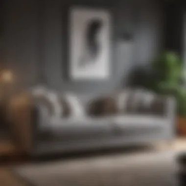 Luxurious Plush Sofa in Modern Living Room Luxurious plush sofa in modern living room setting