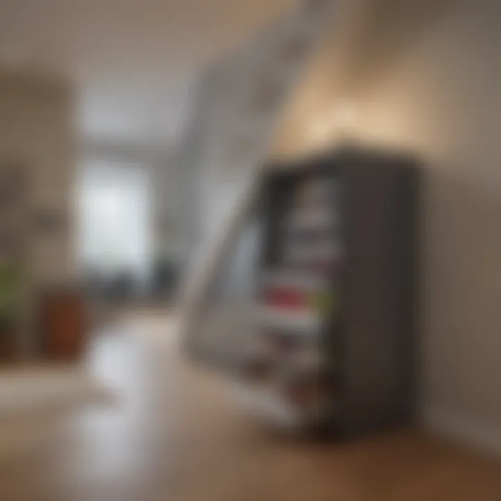 Functional under-stairs storage cabinet