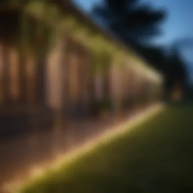 Festive Outdoor Event Decoration Festive outdoor event decorated with twinkle string lights