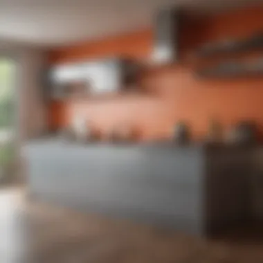 Innovative Paint Techniques in Contemporary Kitchens A modern kitchen featuring stylish paint techniques