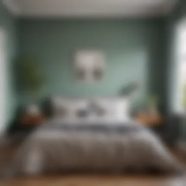 Creating Calm with Color in the Bedroom A serene bedroom painted in calming shades