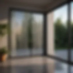 Elegant patio window panel showcasing modern design