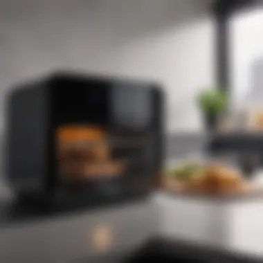 Sleek design of the Phillips Air Fryer Oven showcasing modern kitchen aesthetics