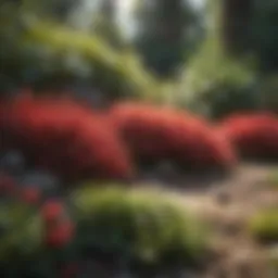 Vibrant low-growing plants thriving in a sunny landscape