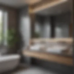 Elegant bathroom layout showcasing modern fixtures and design