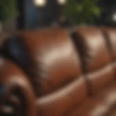 Proper Care for Leather Couches A well-maintained leather couch demonstrating proper care techniques