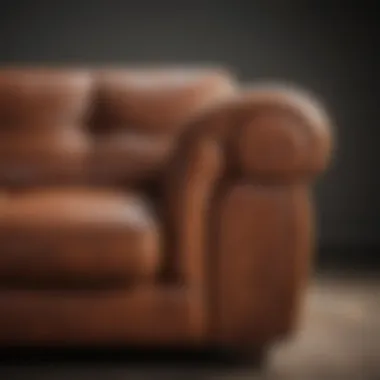 Successful Leather Repair Results Before and after repair of a damaged leather couch