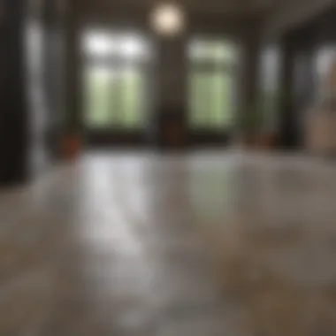 Before and After: The Impact of Professional Cleaning Comparison of a neglected stone floor and a professionally cleaned one