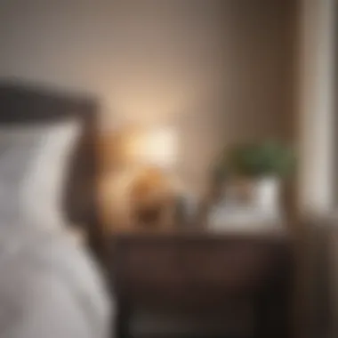 Essentials for a Peaceful Sleep Environment A beautifully arranged bedside table with essential decor items.