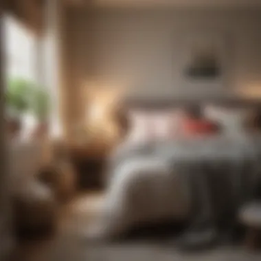Creating a Relaxing Retreat A cozy bedroom nook featuring soft textiles and calming colors.
