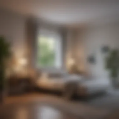 Calm and Order in the Bedroom A tranquil bedroom environment exuding calmness and order