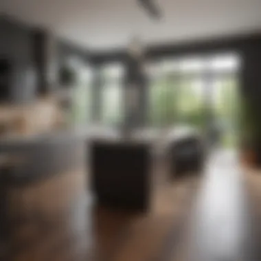 Harmonious Interior Design Aesthetic coherence achieved between kitchen and living room decor