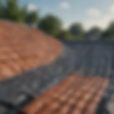 Before and after comparison of a cleaned roof