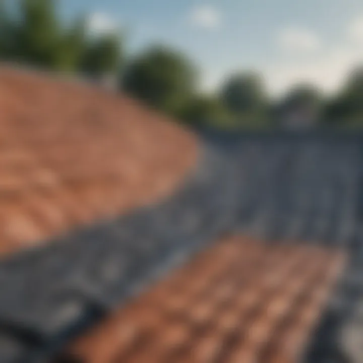 Before and after comparison of a cleaned roof