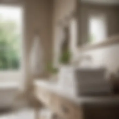 A bright and inviting bathroom with fresh towels