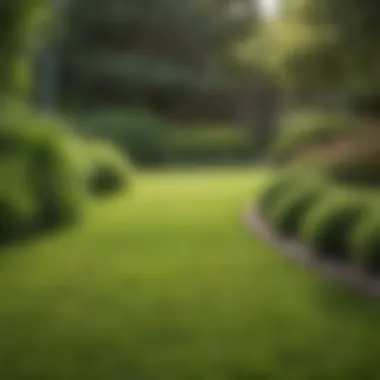 Lawn Transformation: Embracing Vibrant Greenery Lush green lawn showcasing healthy grass growth