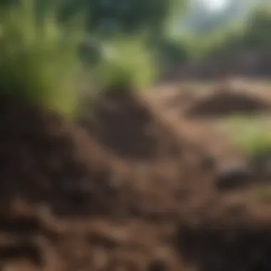 Soil Health: The Foundation of Grass Resurgence Close-up of rich soil with essential nutrients