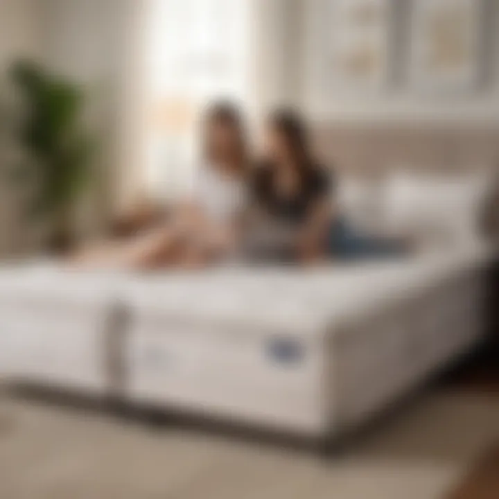 Customer reviews highlighting satisfaction with the Saatva Split Queen Mattress.