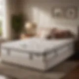 Elegant Saatva Split Queen Mattress showcasing its premium design.