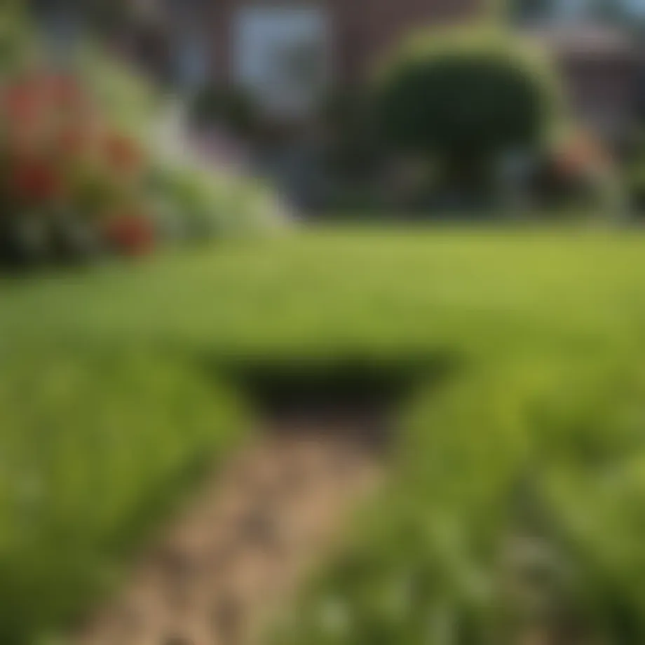 A vibrant lawn nourished by Scotts fertilizer