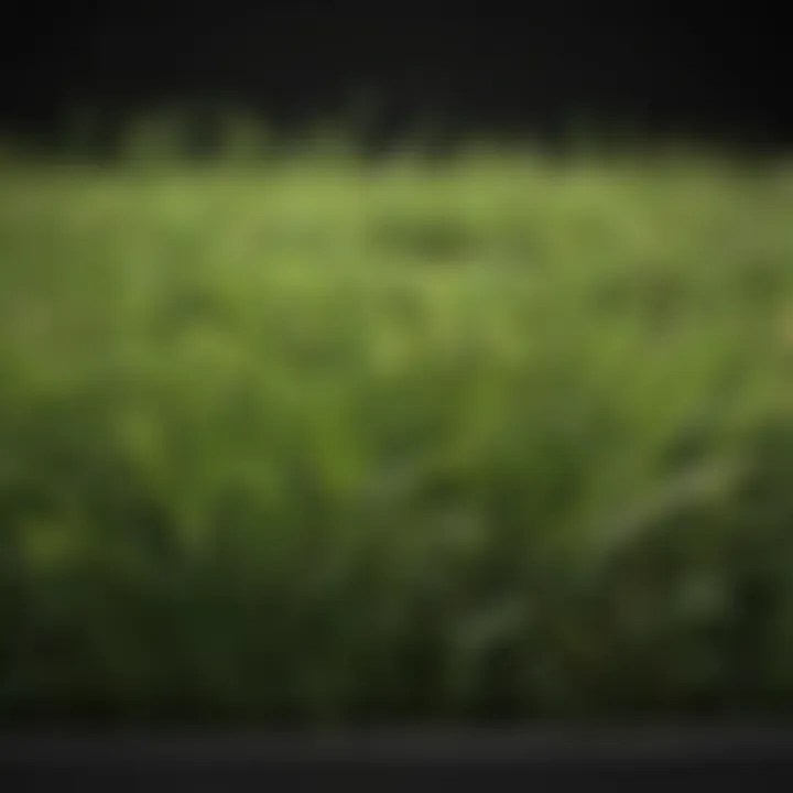 Variety of grass seeds in a container