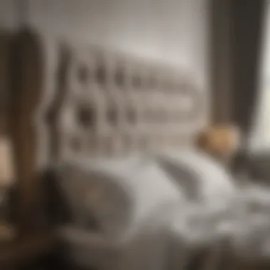 Luxurious Upholstered Bed Frame and Nightstands Luxurious upholstered bed frame with matching nightstands
