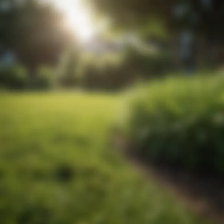 Healthy lawn showcasing maintenance techniques