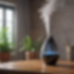 A modern humidifier enhancing indoor air quality