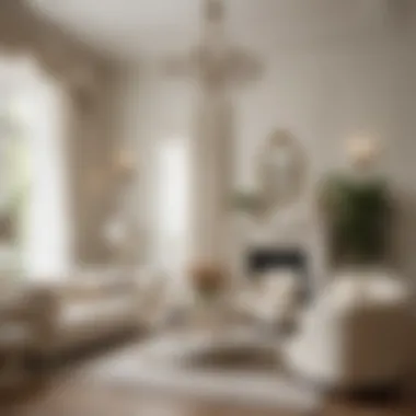 Achieving Elegance with Off-White Decor A beautifully decorated room with off-white walls and elegant furnishings