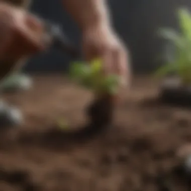 Testing Soil for Seed Starting Gardener testing soil pH levels