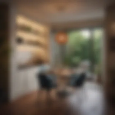 Innovative Layout for Small Dining Areas Compact dining area with creative layout