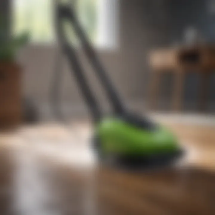 A modern steam cleaner showcasing its advanced features