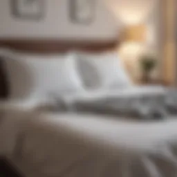 Neatly arranged bed showcasing secure sheets