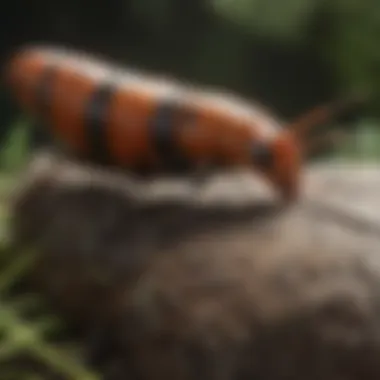Earwig Habitats and Behavior Diagram illustrating earwig habitats and behavior