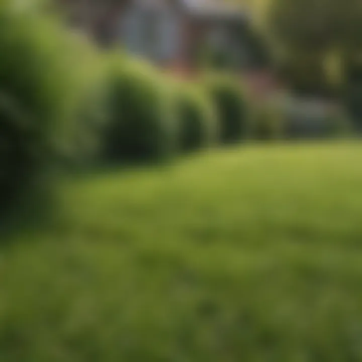 A lush lawn demonstrating effective grass seed stabilization techniques