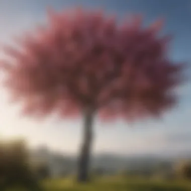 Full Blooming Tall Flowering Tree Vibrant blossoms of a tall flowering tree in full bloom