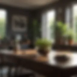 Brightly decorated room with natural light