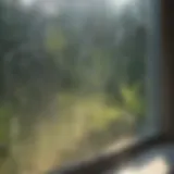 Condensation forming on window panes