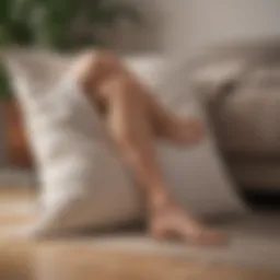 Pillow positioning for optimal leg alignment