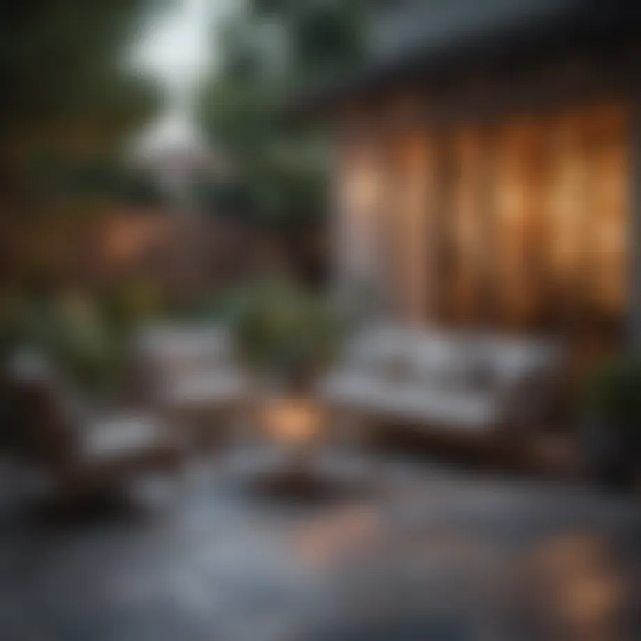 Elegant patio seating crafted from sustainable materials