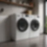 High-efficiency washer dryer combo showcasing modern design