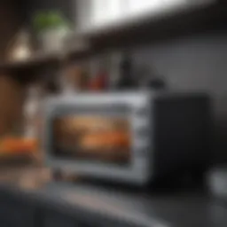 Compact and stylish small tabletop oven