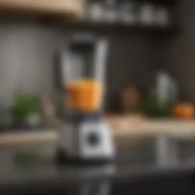 Compact blender on a kitchen countertop