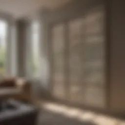 An array of stylish design shutters in different materials and colors