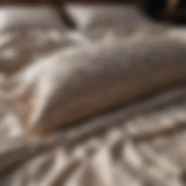 Exploring Luxurious Textures in Bed Clothes Luxurious texture of bedding materials