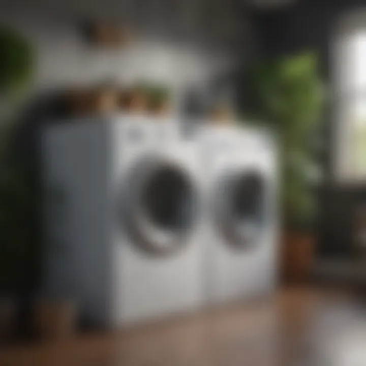 A collection of washing machines showcasing various brands