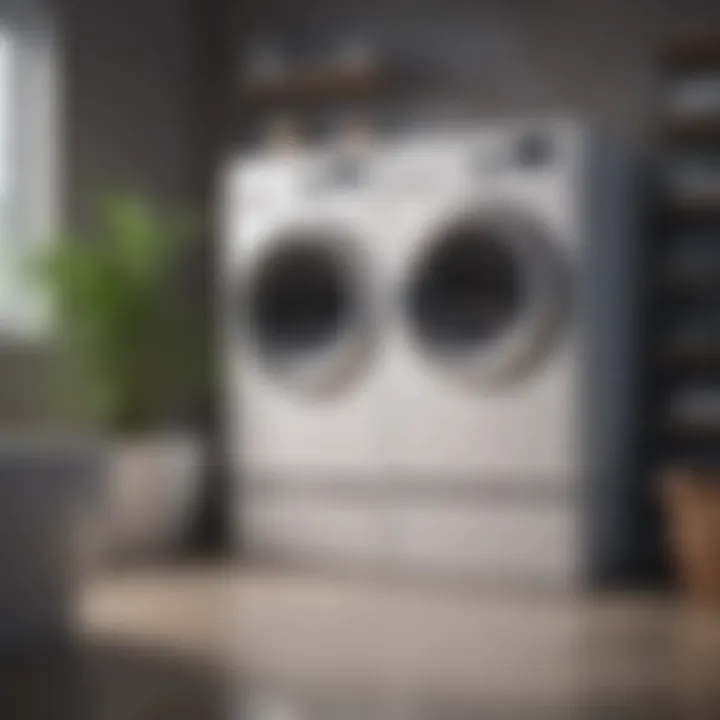 Modern washing machine with smart features