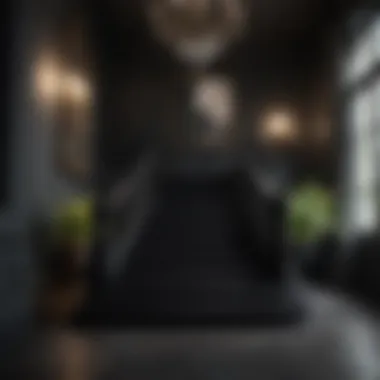 Luxurious Black Staircase Luxurious black staircase with elegant design