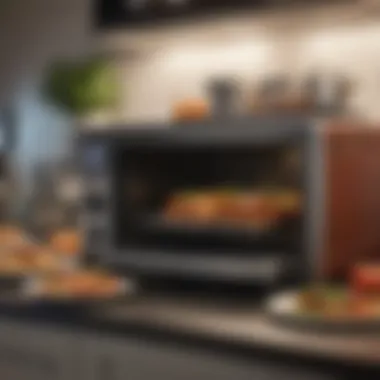 Diverse Dishes Made with a Two Shelf Toaster Oven Variety of dishes prepared using a two shelf toaster oven