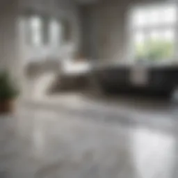 Elegant anti-slip tile flooring in a modern bathroom setting